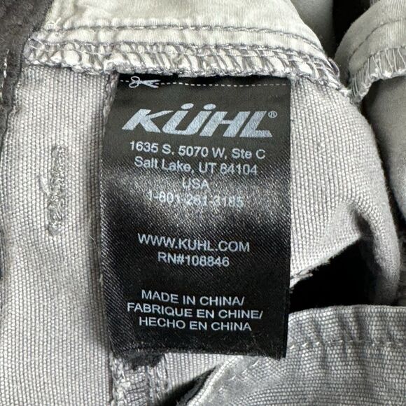 Kuhl Pants Mens 36x32 Gray Kanvus Jean Vintage Patina Dye Straight Leg Canvas - Picture 7 of 12